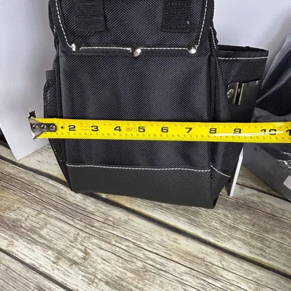 NEW AUPOFIT 7-PIECE PROFESSIONAL TOOL BELT SET WITH SUSPENDERS & 32 POCKETS - BL